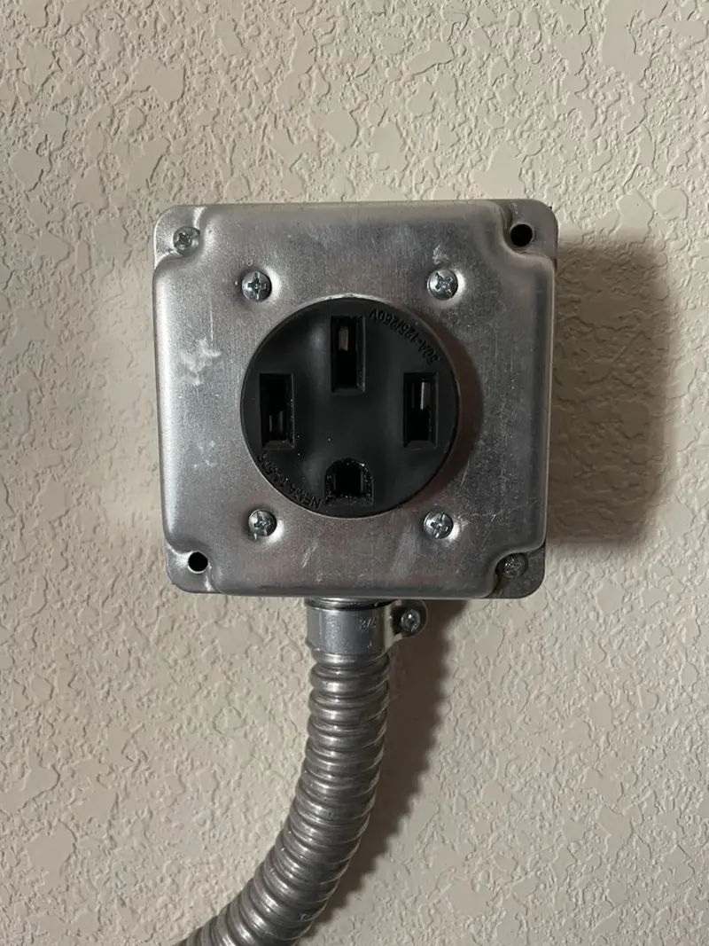 NEMA 14-50 outlet installed for Electrical Panel Upgrade in North Caldwell